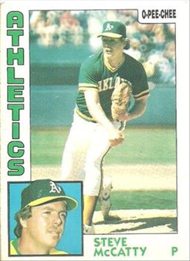1984 O-Pee-Chee Baseball Cards 369     Steve McCatty